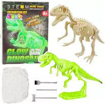 Lean Toys Archeologijos rinkinys vaikams su šviečiančiu dinozauro skeletu