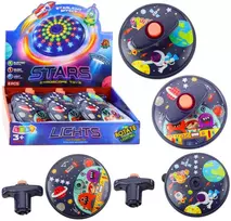 Lean Toys Šviečiantis erdvės diskas su šviesos ir garso efektais