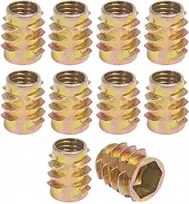 Dvigubo sriegio medinis įdėklas M8x18mm - 10 vnt, - Baldų įdėklas - Varžtas - Veržlė
