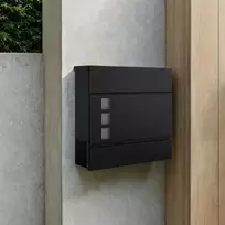 Pašto dėžutė SONGMICS, 37 x 10,5 x 37 cm, juoda