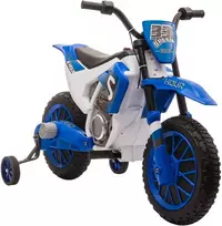 Vaikiškas elektrinis motociklas 12V, su 2 nuimamais treniruočių ratais, nuo 3 metų