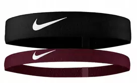 Sportinė galvos juosta Nike Flex | juodos/bordo spalvos, 2 vnt.