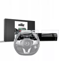„GrizzGlass“ navigacijos dėklas „GrizzGlass“ automobilio ekrano apsauginė keraminė plėvelė, skirta „Mercedes S Class W222“ (2013–2017 m.) [2in1]