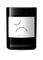 CANDLY&CO sojų žvakė stiklinėje, „Tai įvyks, kai...“, kvapo Nr. 3, 250 g