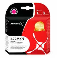 Rašalas Asarto, skirtas Brother 422MXN | LC422XLM | 1500 puslapių | 19 ml | rausvai raudona
