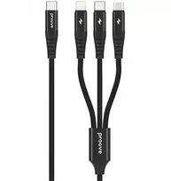 PROOVE Kabelis Laidas 3v1 USB-C į USB Type-C MicroUSB Apple Lightning 1m 3a Proove / Cchy15012101 / Hydra