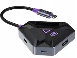 Žaidimų centras žaidėjams 2x USB-C 2x USB 3.0 HDMI PD 100W nešiojamas kompiuteris Proove / Hbpg18221205 / Spectre žaidimų centras