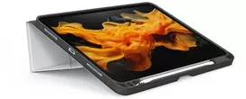 JCPal SlimFlex Folio su pieštuko laikikliu – dėklas, skirtas iPad 10.9" | 10-osios kartos (2022) / 11" | 11-osios kartos (2025) pilkas/juodas