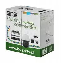 BCS-U/UTP-CAT6-PVC BCS UTP kabelis, 6 kategorijos, PVC dėžutės, 305 m