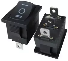 KCD1 svirtinis jungiklis - ĮJUNGIMO/IŠJUNGIMO/ĮJUNGIMO jungiklis - 230V - 3 kontaktų
