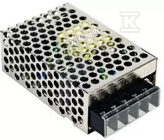 Impulsinis maitinimo šaltinis 12V 25W 2.1A, IP20, MEAN WELL, RS-25-12