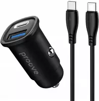 Proove Automobilinis įkroviklis cigarečių žiebtuvėliui, USB + USB Type-C, 30 W + 2 x USB-C laidai / CCFC30111202 / Blykstė