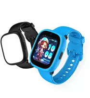 Išmanusis laikrodis GPS Wifi 4g SIM SOS vaikams / Kidoboo / K3 Watchme Gen2 / Kblgk3g2bb / Mėlynas / Juodas