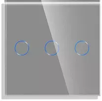 Tripolis sensorinis jungiklio dangtelis Feelspot, pilkas, 47x47mm