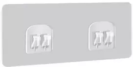 Lipnus pakabukas - 6x14 cm dvigubas su kabliukais - tvirtinamas prie sienos