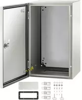 Plieninė elektros dėžutė 20x12x10", IP66, lauko/vidaus, hermetiška, metalinė, skirstomoji