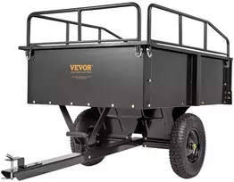ATV priekaba savivartė, 750 lbs / 340 kg, 0.42 m³, nuimamais bortais, sodo, traktoriaus
