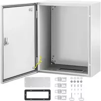 Plieninė elektros dėžė, NEMA 4X, IP66, 20x16x10", lauko/vidaus, hermetiška, atspari vandeniui, jungiamųjų dėžių korpusas