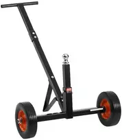 Priekabos vežimėlis 272 kg, reguliuojamas aukštis, 47.3 mm rutulys, kietos padangos, priekabų perkėlėjas, valtis, kemperis