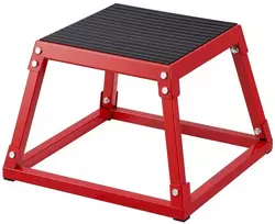 Pliometrinė dėžė 30.48 cm, šuolio dėžė, plieno platforma, mankštos laiptelis, fitneso įrankis, namų sporto salės įranga