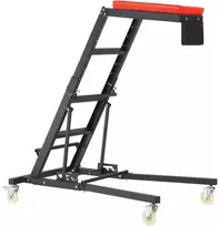 Automobilių apžiūros vežimėlis varikliui, reguliuojamas aukštis 1219-1930 mm, sulankstomas, 181 kg, mechanikams, sunkvežimiams, visureigiams