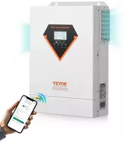 6000W Hibridinis Saulės Inverteris, 220/230V, 120A MPPT, Ličio/Švino Akumuliatoriams, WiFi, Gryna Sinusoidė, Keitiklis, Įtampos Keitiklis, Saulės Įkro