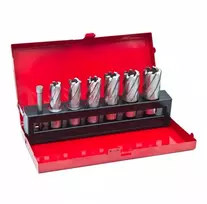 Metalo grąžtai, 6 vnt. rinkinys, 14-24 mm, metalo apdirbimo grąžtų rinkinys, pramoniniai grąžtai