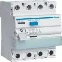 Hager RCC.DIFF.PERJUNGIKLIS 3P+N 25A/30MA TIPO A QUI.L