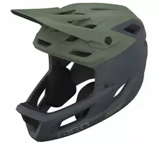 Giro Kask pilno veido GIRO COALITION SPHERICAL matinė gyvatvorės žalia tamsaus ryklo modelis M (55-59 cm) (NAUJAS 2025)