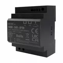 Aukščiausios kokybės DIN bėgelio maitinimo šaltinis Eco Light EC61287 24V DC 100W 220-240V AC plastikinis korpusas IP20