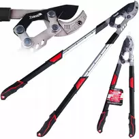 Tvardy Teleskopinis šakų genėtuvas su krumpliaračiu ir priekalo ašmenimis 730–970 mm, 65Mn PTFE (6/12)