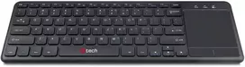 C-Tech klaviatūra C-TECH WLTK-01 universali RF belaidė klaviatūra čekų, slovakų kalba, juoda