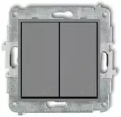 Karlik Elektrotechnik 27IWP-33 ICON Dvigubo laiptų jungiklio mechanizmas matinis pilkas 27IWP-33