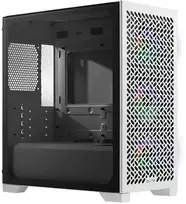 „Cooler Master Elite 302 Baltas Lite“ korpusas, permatomas šoninis skydelis, mATX, 1x 120 mm ventiliatorius, baltas