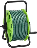 Žarnos ritė su tvirtinimo detalėmis, žalia, 0,5", 30m, PVC