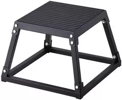 Pliometrinė dėžė 30.48 cm, plieno plio dėžė, neslystanti fitneso platforma, mankštos, šuolių lavinimo dėžutė, namų sporto įranga