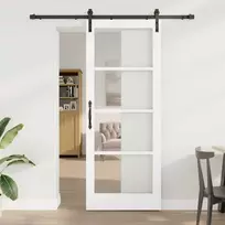 Slankios durys ORKDAL Balta ir juoda 83 x 211 cm
