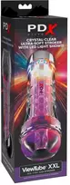 „Pipedream PDX ELITE“ vaizdo vamzdelis su permatomu „EZ-GRIP“ LED strokeriu