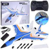 Jokomisiada „Sky Show Airplane“ – lengvas sulankstomas putplasčio lėktuvas su LED ir USB varikliu RC0721