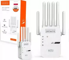 Maršrutizatorius Prieigos taškas Zenwire Stiprus „Wi-Fi“ signalo stiprintuvas 5G lauko kartotuvas-ilgintuvas Zenwire WD-R611U 300Mb/s