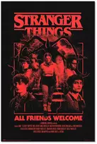 Plakatas ERIK Stranger Things All Friends Welcome poster
