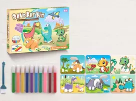 Malplay Piešimas smėlio menas kūrybinis rinkinys 4 spalvos
