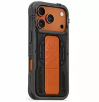 Skinarma Phantom dėklas, skirtas iPhone 17 Pro, magnetinis įkrovimas ir laikiklis, alyvuogių spalvos