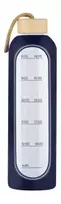 Gertuvė KiCA Buteliukas szklana Hydro Glass 1000 ml - tamsiai mėlyna
