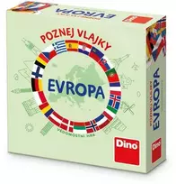 Dino Žaislai PAŽINK EUROPOS VĖLIAVAS Kelionių žaidimas