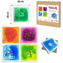 AM Tullo TULLO 703 Sensory Path - Sensorinės skysčių plokštelės 30 cm 4 vnt.