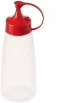 Ibili Orion Buteliukas padažui 525 ml su dozatoriumi raudonas