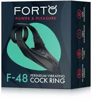 Dvigubas vibrantis C formos žiedas tarpvietei, juodas FORTO F-48