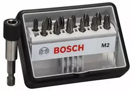 Bosch Sukimo antgalių kompl. Extra Hard; PH; PZ; 12 vnt. + laikiklis