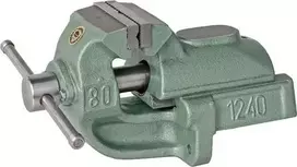 Bison Sunkus šaltkalvio spaustuvas, su 150 mm žandikauliais, ketaus konstrukcija, suolo spaustuvas, metalo apdirbimo spaustuvas, dirbtuvių spaustuvas